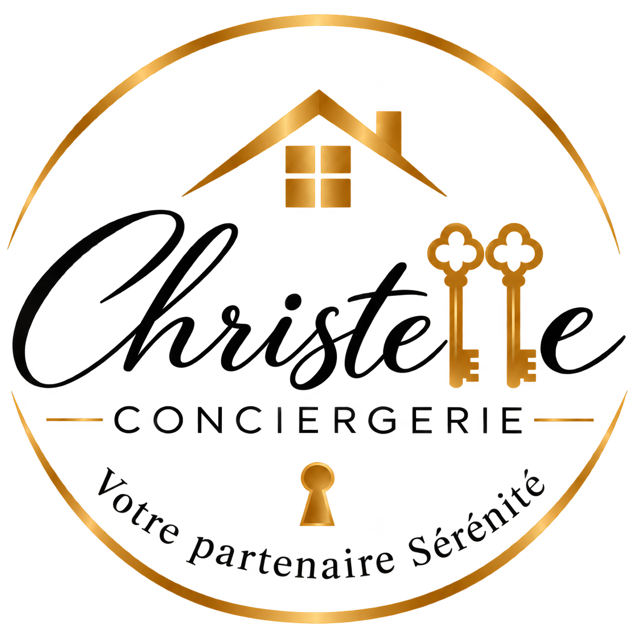 Logo complet de Christelle Conciergerie
